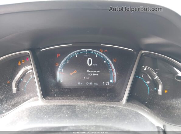 19XFC1F73KE011970 2019 HONDA CIVIC White Հետևի նստատեղերի տեսք