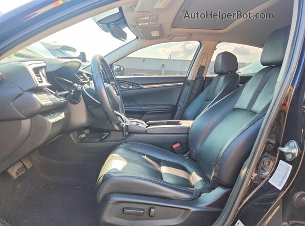 19XFC1F73LE204217 2020 HONDA CIVIC Black წინა სალონის ხედი