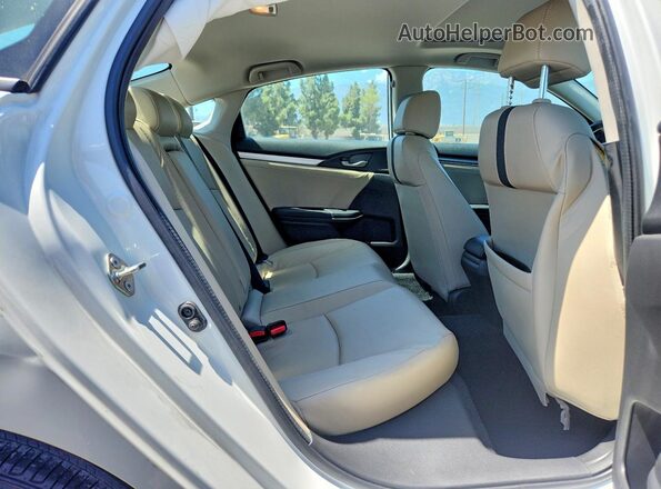 19XFC1F74LE212259 2020 HONDA CIVIC White უკანა სავარძლების ხედი