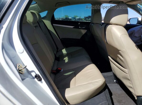 19XFC1F75KE019293 2019 HONDA CIVIC White Rear seats view
