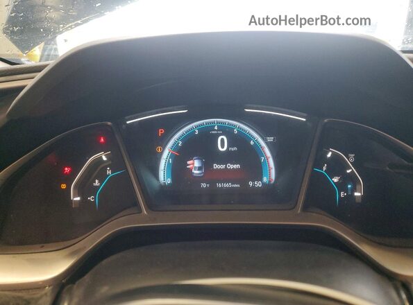 19XFC1F76HE026519 2017 HONDA CIVIC Black Вид щитка приладів