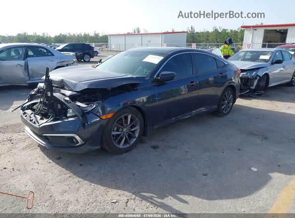 19XFC1F76LE002620 2020 HONDA CIVIC Gray Vista tres cuartos delantera izquierda