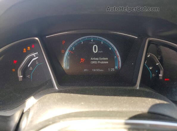 19XFC1F77GE003149 2016 HONDA CIVIC Blue Vista del cuadro de instrumentos