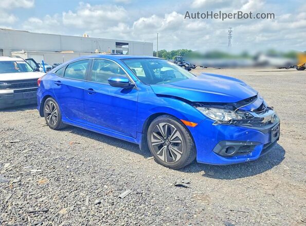 19XFC1F77HE013908 2017 HONDA CIVIC Blue Delantero derecho