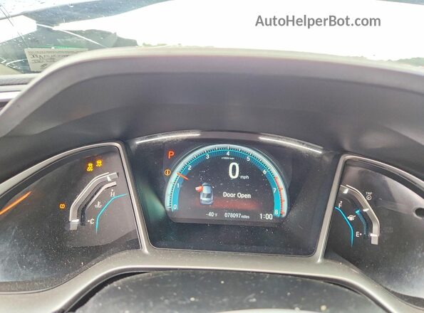 19XFC1F77HE013908 2017 HONDA CIVIC Blue Vista del cuadro de instrumentos