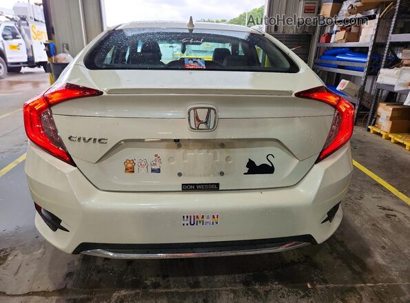19XFC1F77KE009459 2019 HONDA CIVIC Белый Вид сзади