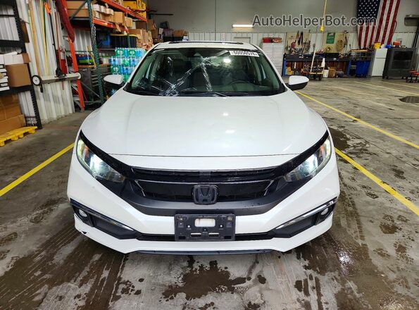 19XFC1F77KE009459 2019 HONDA CIVIC Белый Вид спереди