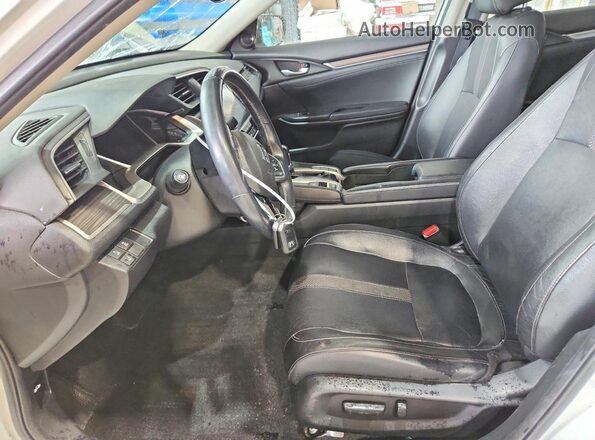 19XFC1F77KE009459 2019 HONDA CIVIC Белый Вид салона спереди