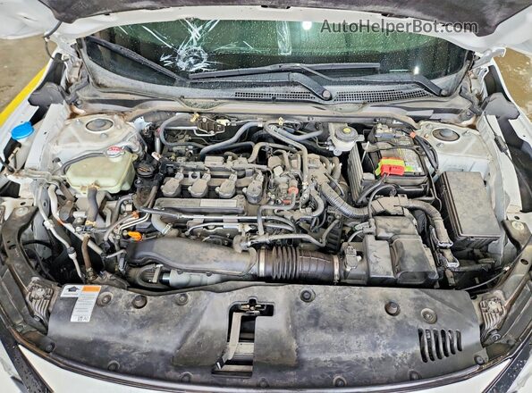 19XFC1F77KE009459 2019 HONDA CIVIC Белый Вид задней части салона