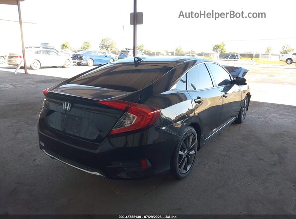19XFC1F77KE202730 2019 HONDA CIVIC Black უკანა მარჯვენა