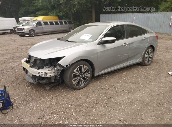 19XFC1F78GE210956 2016 HONDA CIVIC Gray წინა მარცხენა ხედი სამი მეოთხედიდან
