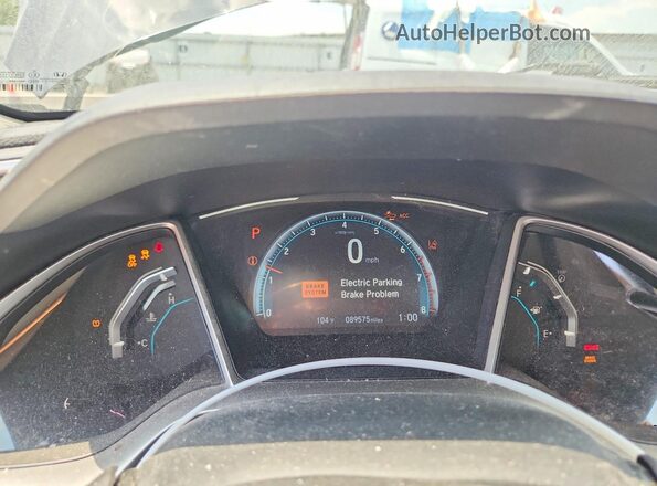 19XFC1F79ME008199 2021 HONDA CIVIC Black Вид щитка приладів