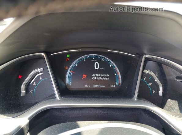 19XFC1F7XLE219099 2020 HONDA CIVIC White Սարքավորումների վահանակի տեսք