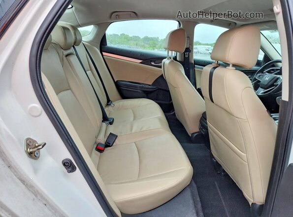 19XFC1F90GE026967 2016 HONDA CIVIC White Widok tylnych siedzeń