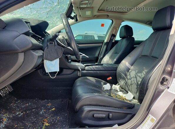 19XFC1F91KE000337 2019 HONDA CIVIC Gray Вид салону спереду