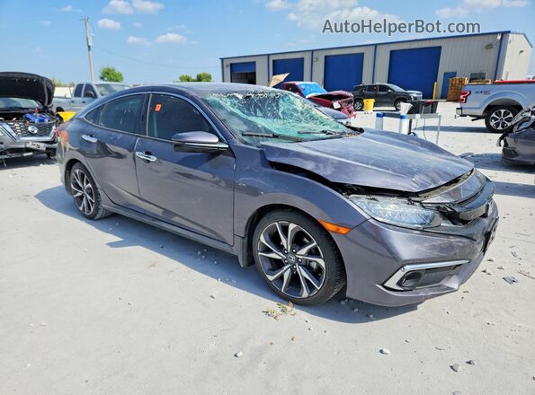 19XFC1F91KE000337 2019 HONDA CIVIC Gray Передня права чверть