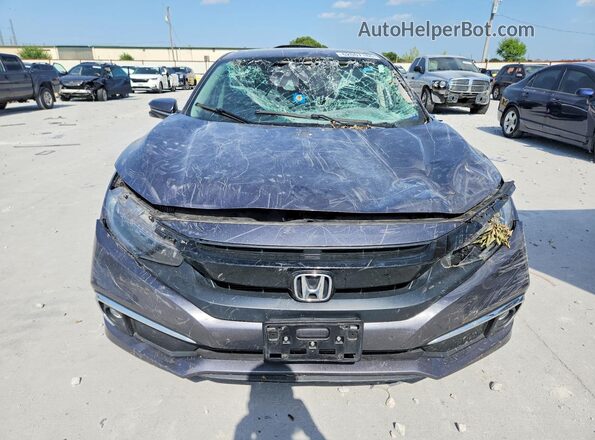 19XFC1F91KE000337 2019 HONDA CIVIC Gray Вид спереду