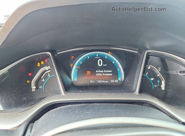 19XFC1F92GE006235 2016 HONDA CIVIC Gray Vista del cuadro de instrumentos