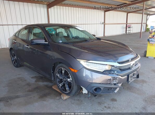 19XFC1F92GE211733 2016 HONDA CIVIC Gray Widok z przodu