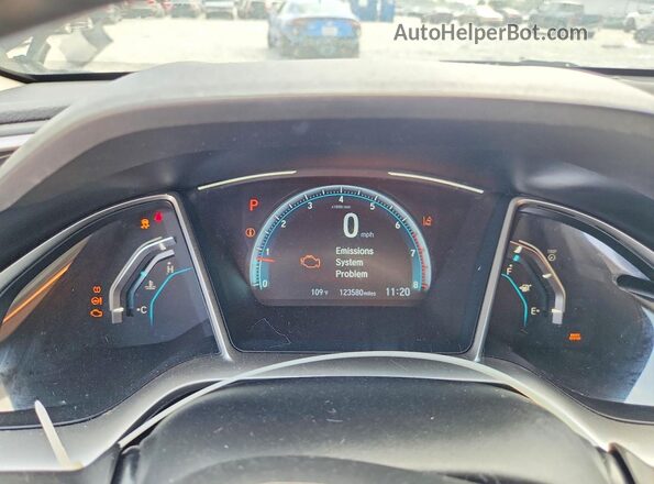 19XFC1F93HE030951 2017 HONDA CIVIC Black Вид салону спереду
