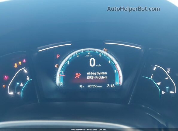 19XFC1F94HE203182 2017 HONDA CIVIC White Հետևի նստատեղերի տեսք