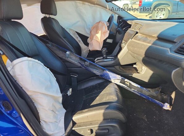 19XFC1F95GE005595 2016 HONDA CIVIC Blue Vista interior delantera