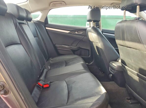 19XFC1F95GE030108 2016 HONDA CIVIC Gray Widok tylnych siedzeń