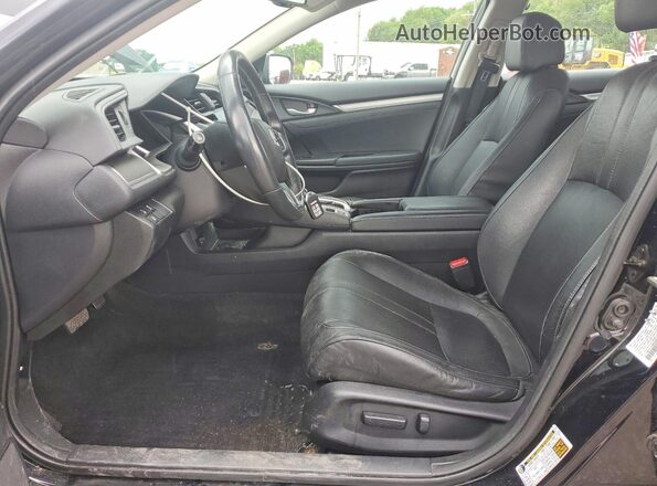 19XFC1F96GE027444 2016 HONDA CIVIC Black Widok wnętrza z przodu