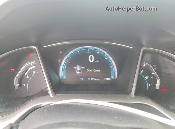 19XFC1F96GE027444 2016 HONDA CIVIC Black Widok zestawu wskaźników