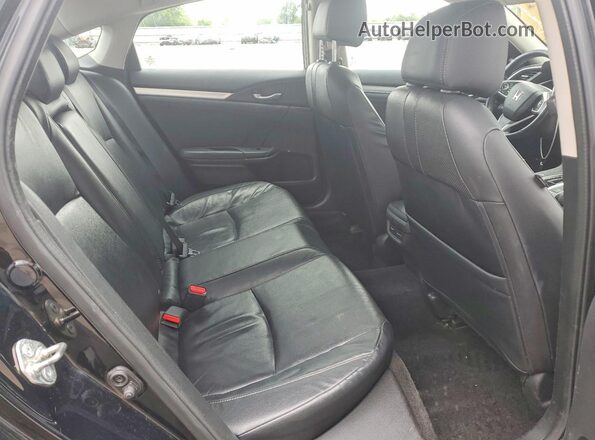 19XFC1F96GE027444 2016 HONDA CIVIC Black Widok tylnych siedzeń