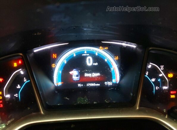19XFC1F96GE033972 2016 HONDA CIVIC Black Instrument cluster view