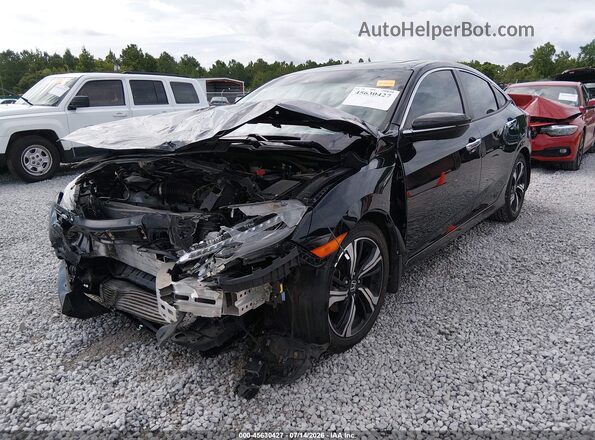 19XFC1F97HE016437 2017 HONDA CIVIC Black Առջևի ձախ երեք քառորդ տեսարան