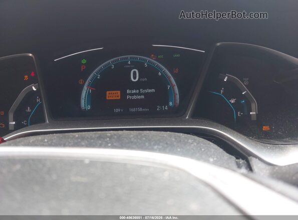 19XFC1F98HE203699 2017 HONDA CIVIC Gray უკანა სავარძლების ხედი