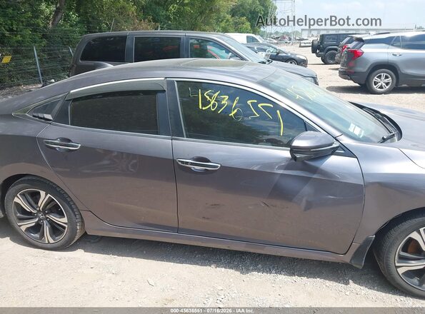 19XFC1F98HE203699 2017 HONDA CIVIC Gray უკანა სალონის ხედი