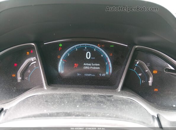19XFC1F99GE206996 2016 HONDA CIVIC Gray Вид задніх сидінь