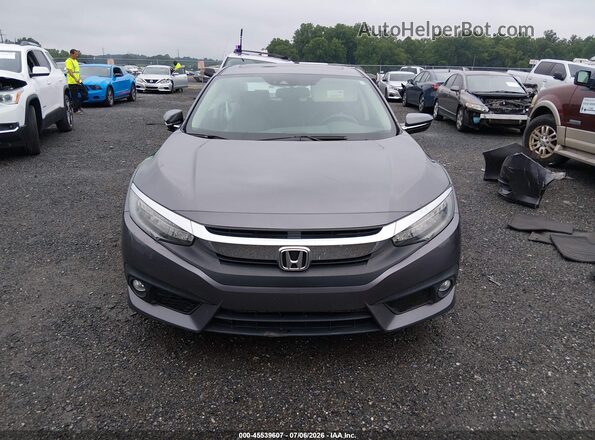 19XFC1F99GE206996 2016 HONDA CIVIC Gray Вид задньої частини салону