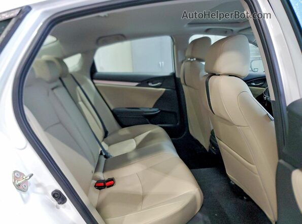 19XFC1F9XGE021601 2016 HONDA CIVIC White უკანა სავარძლების ხედი
