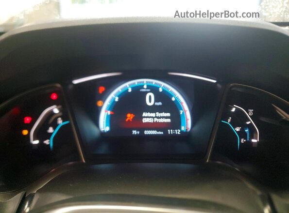 19XFC1F9XGE021601 2016 HONDA CIVIC White ხელსაწყოთა პანელის ხედი