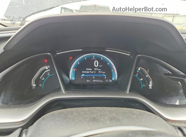 19XFC1F9XLE005375 2020 HONDA CIVIC Blue Instrument cluster view