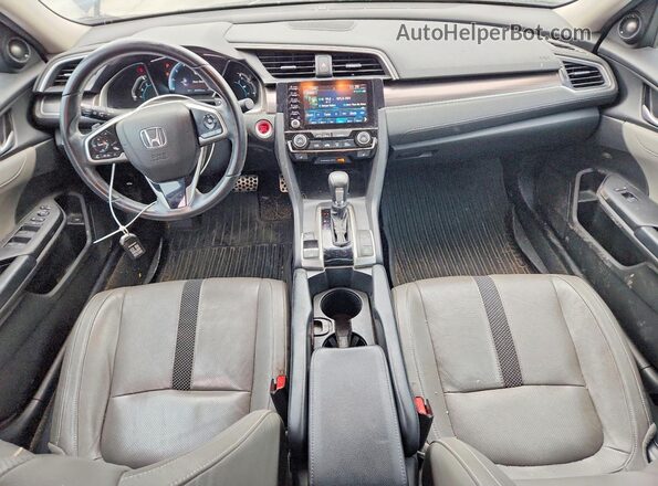19XFC1F9XLE005375 2020 HONDA CIVIC Blue Dashboard view