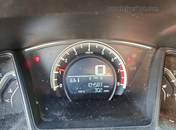 19XFC2E50GE036502 2016 HONDA CIVIC Черный Вид щитка приборов
