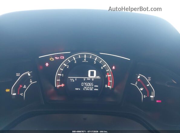 19XFC2E50HE082073 2017 HONDA CIVIC Серый Вид задних сидений