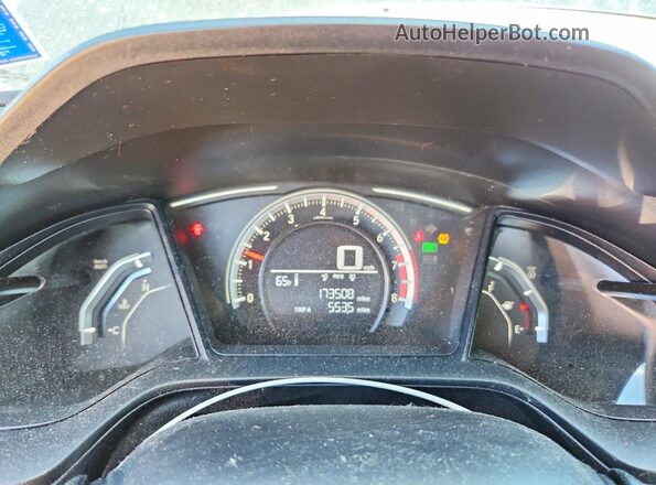 19XFC2E52HE017788 2017 HONDA CIVIC Blue Вид щитка приладів