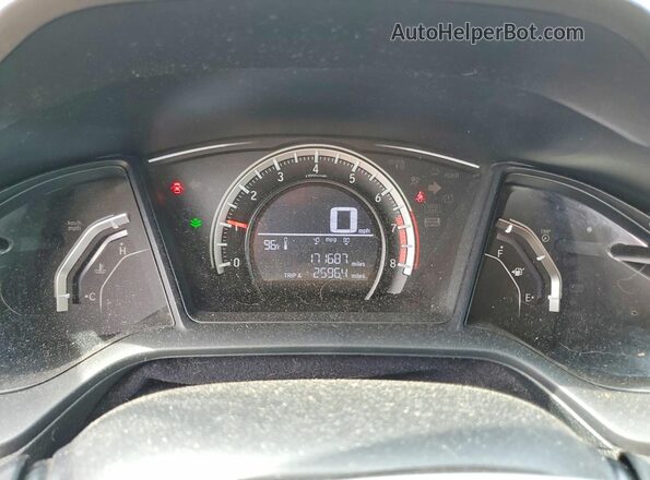 19XFC2E54GE080955 2016 HONDA CIVIC Black Вид щитка приладів