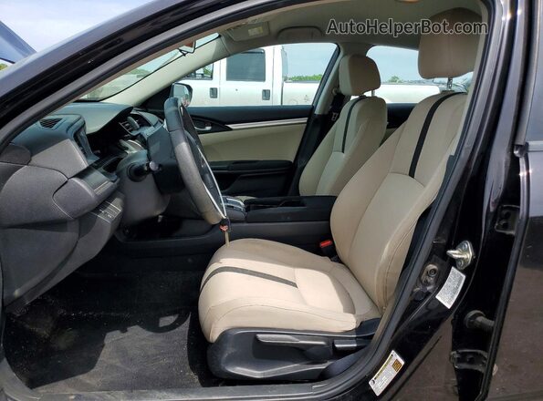 19XFC2E54GE080955 2016 HONDA CIVIC Black Вид салону спереду