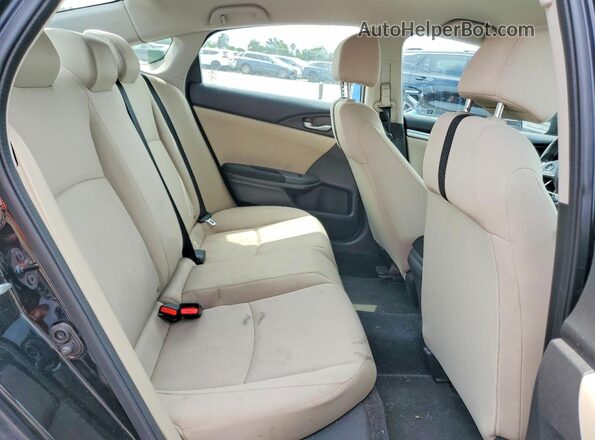 19XFC2E54GE080955 2016 HONDA CIVIC Black Вид задніх сидінь