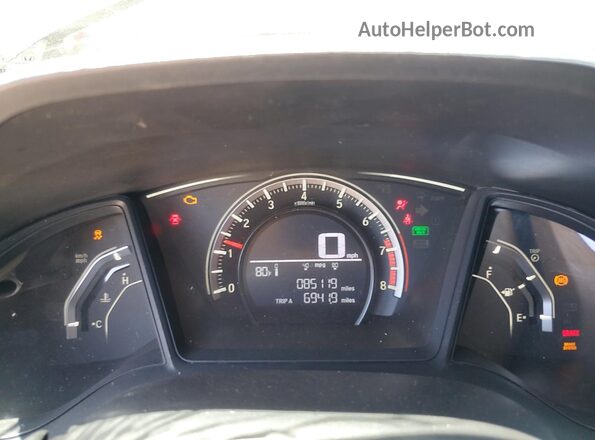 19XFC2E58GE039325 2016 HONDA CIVIC Black Vista del cuadro de instrumentos