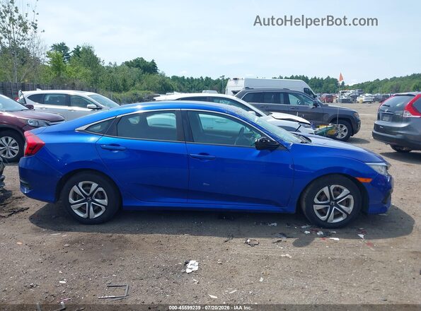 19XFC2E58JE026002 2018 HONDA CIVIC Blue უკანა სალონის ხედი