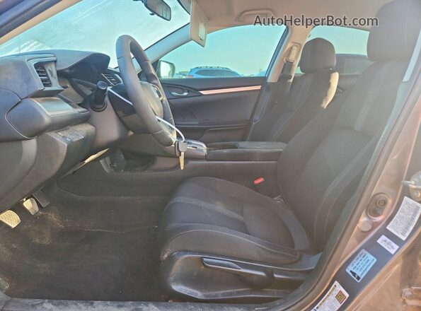 19XFC2E5XGE004592 2016 HONDA CIVIC Gray Front interior view