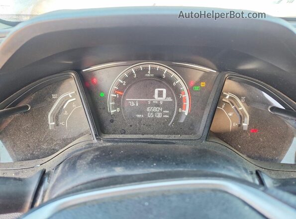 19XFC2E5XGE004592 2016 HONDA CIVIC Gray Instrument cluster view
